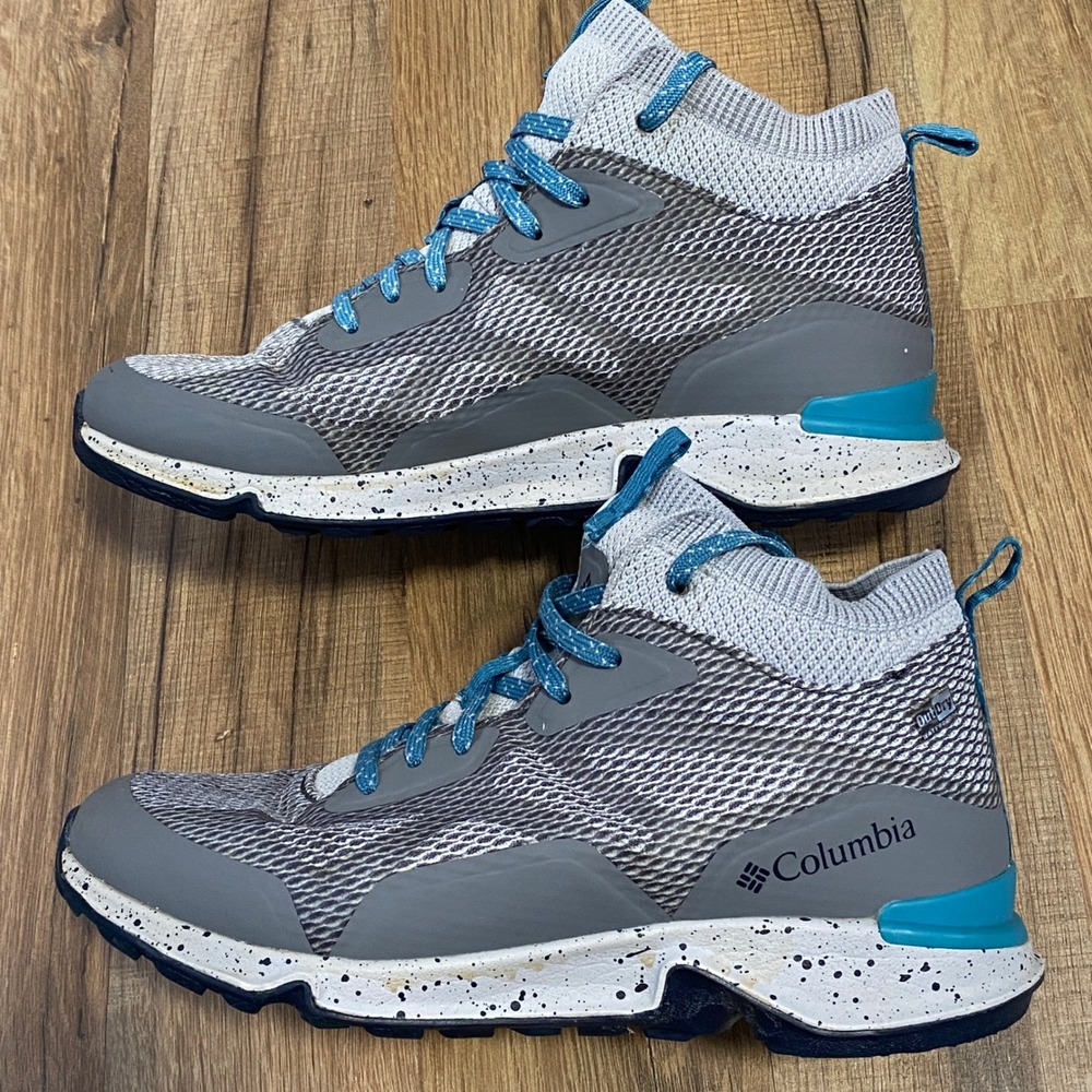Columbia OutDry Womens Grey Blue Waterproof Hiking Shoes Size 6.5 - Picture 5 of 8